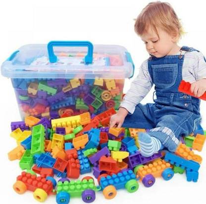 Midhash DIY Plastic Building Blocks for Kids 100+Pcs??(100 Pieces)
