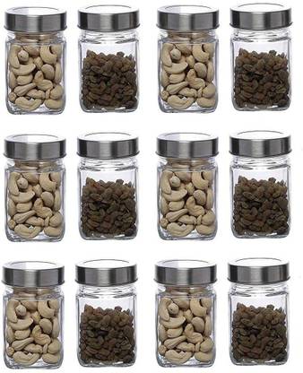 Antique Buyer Glass Pickle Jar  - 300 ml??(Pack of 12, Clear)