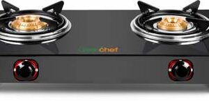 Greenchef Ebony Glass Manual Gas Stove??(2 Burners)