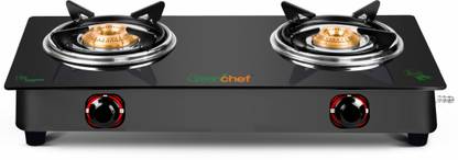 Greenchef Ebony Glass Manual Gas Stove??(2 Burners)