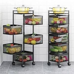 ICONPLUS 5 layer trolley|kitchen accessories | Steel Kitchen Trolley??(Pre-assembled)