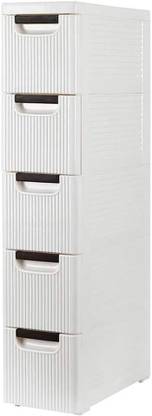 AK10ZONE 5 Compartments Plastic Floor Mount??(White)
