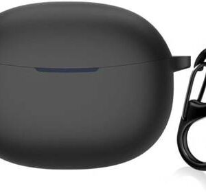 Leiox Silicone Press and Release Earbuds Case For Vivo TWS 3E Buds??(Black)