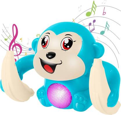 KOBBET Dancing Monkey Musical Toys for Tumble Toy with Voice Control Light & Sound Toys??(Multicolor)