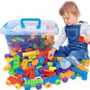 ARIZON DIY Plastic Building Blocks for Kids 100+ pcs??(Multicolor)
