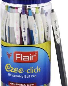 FLAIR Ezee Click Jar Of Ball Pen??(Pack of 25, Ink Color - Blue)