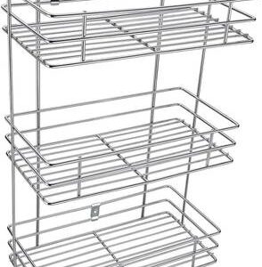Kombuis Kitchenware Utensil Kitchen Rack Steel 3 Layer Wall Mount Stainless Steel Multipurpose Storage Rack/Shelf, Kitchen Rack