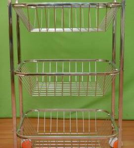 Kitchen Bazzar Steel Fruit & Vegetable Basket??(Steel)