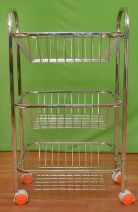 Kitchen Bazzar Steel Fruit & Vegetable Basket??(Steel)