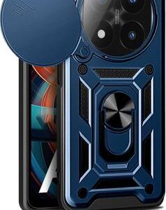 HUPSHY Back Cover for Redmi Note 14 Pro plus, Redmi Note 14 Pro +, Redmi Note 14 Pro plus 5G??(Blue, Rugged Armor, Pack of: 1)