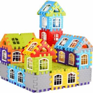 kluzie House Blocks Bricks Funny Educational Learning Puzzle Children Christmas Gift??(Multicolor)