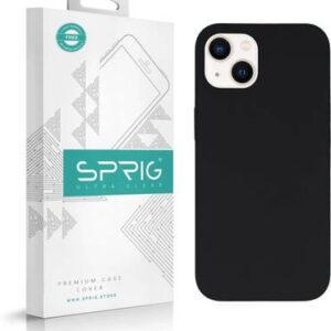 Sprig Back Cover for Apple iPhone 13, Apple iPhone 13??(Black, Microfiber Lining, Pack of: 1)