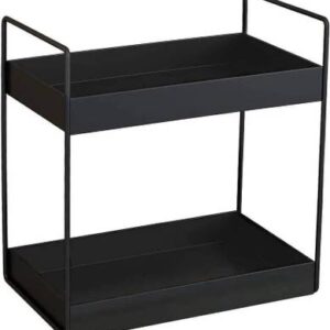 MetalCrafted Utensil Kitchen Rack Iron MULTIPUPOSE 2-Tier Standing Rack for bathrooms, living rooms, kitchens, offices