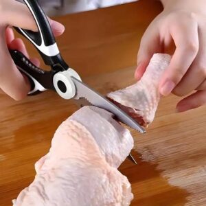 STEFFAN Multipurpose Kitchen Scissors For Home & Gardening Needs Stainless Steel All-Purpose Scissor??(Black, Pack of 1)