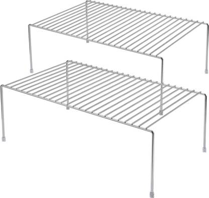 Nexum Cutlery Kitchen Rack Steel Storage Shelf/Household Shelves/Counter Top Rack/Pantry Organization (Pack of 2)