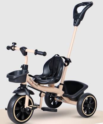 Miss & Chief Adventure Parental Handle Sturdy and Safe for Kids (Ages 2-5yrs) Tricycle??(Beige)