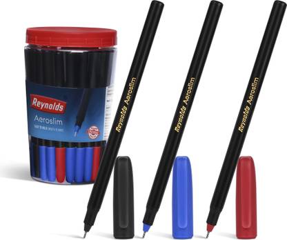 Reynolds Aeroslim Ball Pen??(Pack of 70, Ink Color - Blue, Black, Red)