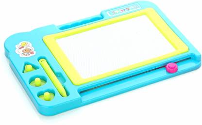 Aditi Toys Plastic Magnetic Slate for Kids, Easy to Write & Erase Drawing Doodle Board??(Blue)