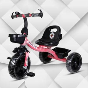 Stepupp Grow STEPUP GROW BABY TRICYCLE WITH BASKET PINK COLOUR FOR KIDS stp g pink kids tricycle,baby tricycle,tricycle-001 Tricycle??(Pink, Black)