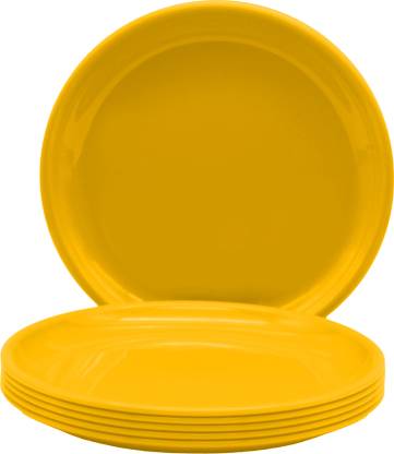 Jaycee Snack/Dinner Plate set for Home and Kitchen Dinner Plate??(Pack of 6, Microwave Safe)